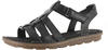 Clarks Damen Blake Jewel Riemchensandalen, Schwarz (Black Leather), 42 EU