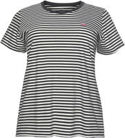 Levi's Damen Plus Size The Perfect Tee T-Shirt, Raita Stripe Caviar, 3XL