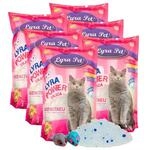 Lyra Pet&reg; | 6 x 5 L = 30 L Lyra Power Silica Silikat Katzenstreu + 2 Spielm&auml;use