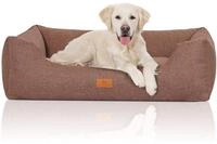 Knuffelwuff Hundebett Lotte aus Velours mit feinem Handwebcharakter XL 105 x...