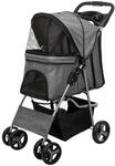 Trixie Hunde-Buggy &ndash; Transportl&ouml;sung f&uuml;r Hunde &ndash; schnell faltbar &ndash; gefederte