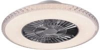Reality Leuchten LED Deckenleuchten-Ventilator Harstad R62412106, Kunststoff