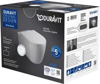 Duravit Wand-WC Set ME by Starck ohne Sp&uuml;lrand, Wei&szlig; Tiefsp&uuml;ler, und Sitz...