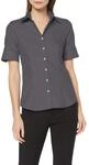 Seidensticker Damen Bluse - City Bluse - Hemdbluse - Regular Fit - Kurzarm - Uni -