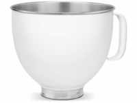 KitchenAid Metallic Bowls white 5KSM5SSBWH Schale aus Metall, 4.8 liters, weiß