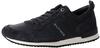 Tommy Hilfiger Herren Sneakers Iconic Leather Suede Mix Runner, Blau (Midnight), 42