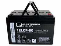 Q-Batteries 12LCP-60 / 12V - 63Ah (C20) Blei Akku Zyklentyp AGM - Deep Cycle VRLA