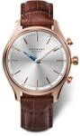 KRONABY Damen Hybrid Uhr Leder Braun - Analog - Saphirglas Hochfest - Wasserdicht 10