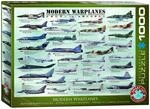 Eurographics 1000 Teile - Moderne Kampfflugzeuge mehrfarbig, 48x68cm, 19.25" x 26.5"