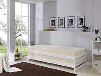 TiCAA Massivholz Stapelliege, Stapelbett, Einzelbett, G&auml;stebett Kiefer 90x200