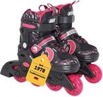 Best Sporting Inline Skates Kinder I Rollschuhe gr&ouml;&szlig;enverstellbar 30-33 I...