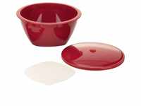 Börner Multimaker Salatschüssel mit Deckel (Rot) • Schüssel inkl. Deckel &...