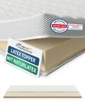 AM Qualit&auml;tsmatratzen Premium Latex Topper 160x220cm RG65 - Made in Germany -