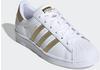 adidas Damen Superstar Sneaker, Ftwr White Gold Met Ftwr White, 38 2/3 EU