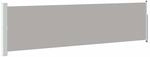 vidaXL Ausziehbare Seitenmarkise 140&times;514 cm Grau