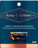 King C. Gillette Rasierklingen für Rasierer Herren mit Trimmerklinge für