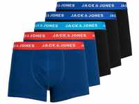 JACK & JONES Herren Jaclee Trunks 5 Pack Boxershorts, Surf The Web, XL EU