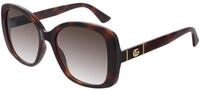 GUCCI Womens GG0762S Sunglasses, Havana-Havana-Brown, 56