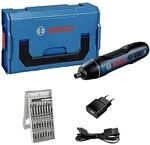 Bosch Professional Akkuschrauber Bosch GO (inkl. 25-tlg. Bit-Set, Ladekabel, L-BOXX