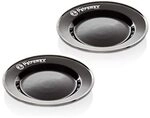 Petromax Emaille Teller 2er Set schwarz (22,5 cm), Leichtes und robustes