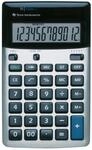 Texas Instruments TI-5018SV Tischrechner, silber | 12-stellige gro&szlig;e Anzeige, breite