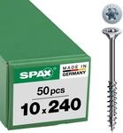 SPAX Holzbauschraube, 10, 0 x 240 mm, 50 St&uuml;ck, T-Star plus, Senkkopf, Teilgewinde,
