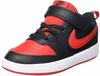 Nike Court Borough Low 2 Sneaker, Black/University Red-White, 40 EU
