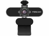 Foscam - Webcam 1080P USB mit integriertem Mikrofon für Computer – W21 Silber