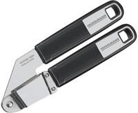 Fackelmann Knoblauchpresse 18 cm SENSE, K&uuml;chenhelfer mit Funktionsteil aus