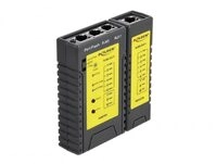 Delock 86407 Netzwerk Tester Kabeltester RJ45/RJ12 LED Portfinder-Funktion
