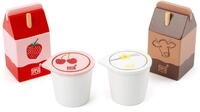 small foot Milchprodukte-Set "fresh" aus Holz, Kaufladen und Kinderk&uuml;chen Zubeh&ouml;r,