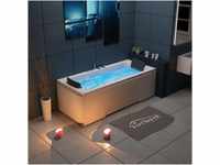 TroniTechnik® Badewanne IOS mit Whirlpool 170cmx75cm, Acrylwanne für zwei...
