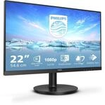 Philips 221V8 - 22 Zoll Full HD Monitor, Adaptive Sync (1920x1080, 75 Hz, VGA, HDMI)