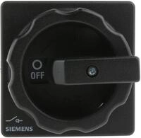 Siemens 3LD Trennschalter 3-polig Frontplattenmontage 32A 12 kW Schwarz IP65...