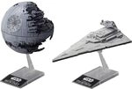 Revell 01207 Star Wars Bandai Death Star II + Imperial Star De, Unlackiert