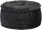 vidaXL Pouf Rund Samt 40&times;20 cm Anthrazit