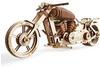 UGEARS 3D Puzzle Erwachsene Holz - 3D Holzbausatz Motorrad Modell mit Gummibandmotor