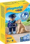 PLAYMOBIL 1.2.3 70408 Polizist mit Hund, Ab 1,5 bis 4 Jahre, Multicolor, Ab 18