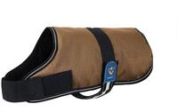 Knuffelwuff 13931-014 Hundemantel Funktionstextil reflektierend, braun/schwarz