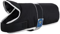 Knuffelwuff 13873-015 Hundemantel Funktionstextil mit Kragen, 40 cm, schwarz