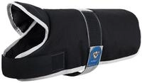 Knuffelwuff 13929-024 Hundemantel Funktionstextil reflektierend mit Kragen, schwarz