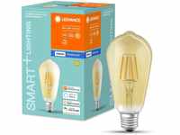 LEDVANCE Smart dimmbare Filament LED-Lampe, speziell für Alexa, Glas Edison...