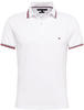 Tommy Hilfiger Herren Poloshirt Kurzarm Core Tommy Tipped Slim Fit, Weiß (White), XL