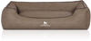 Knuffelwuff Hundebett Scottsdale aus Kunstleder XL 105 x 75cm Stone