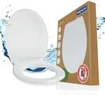 WENKO WC-Sitz Mod. Korfu Toilettensitz mit Absenkautomatik bis 300 kg belastbar