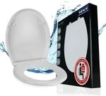 WENKO Toilettendeckel mit Absenkautomatik, hohe Belastbarkeit bis 350 kg,...