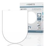 SCH&Uuml;TTE WC Sitz Duroplast D Form, Toilettensitz mit Absenkautomatik und