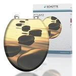 SCH&Uuml;TTE WC-Sitz Holzkern SEA STONE, Toilettensitz passend f&uuml;r viele