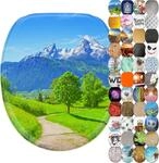 Sanilo WC Sitz mit Absenkautomatik & Quick-Release aus Holz, Alpen |...