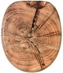Sanilo WC Sitz ohne Absenkautomatik, einfache Montage, aus Holz, Old Tree 